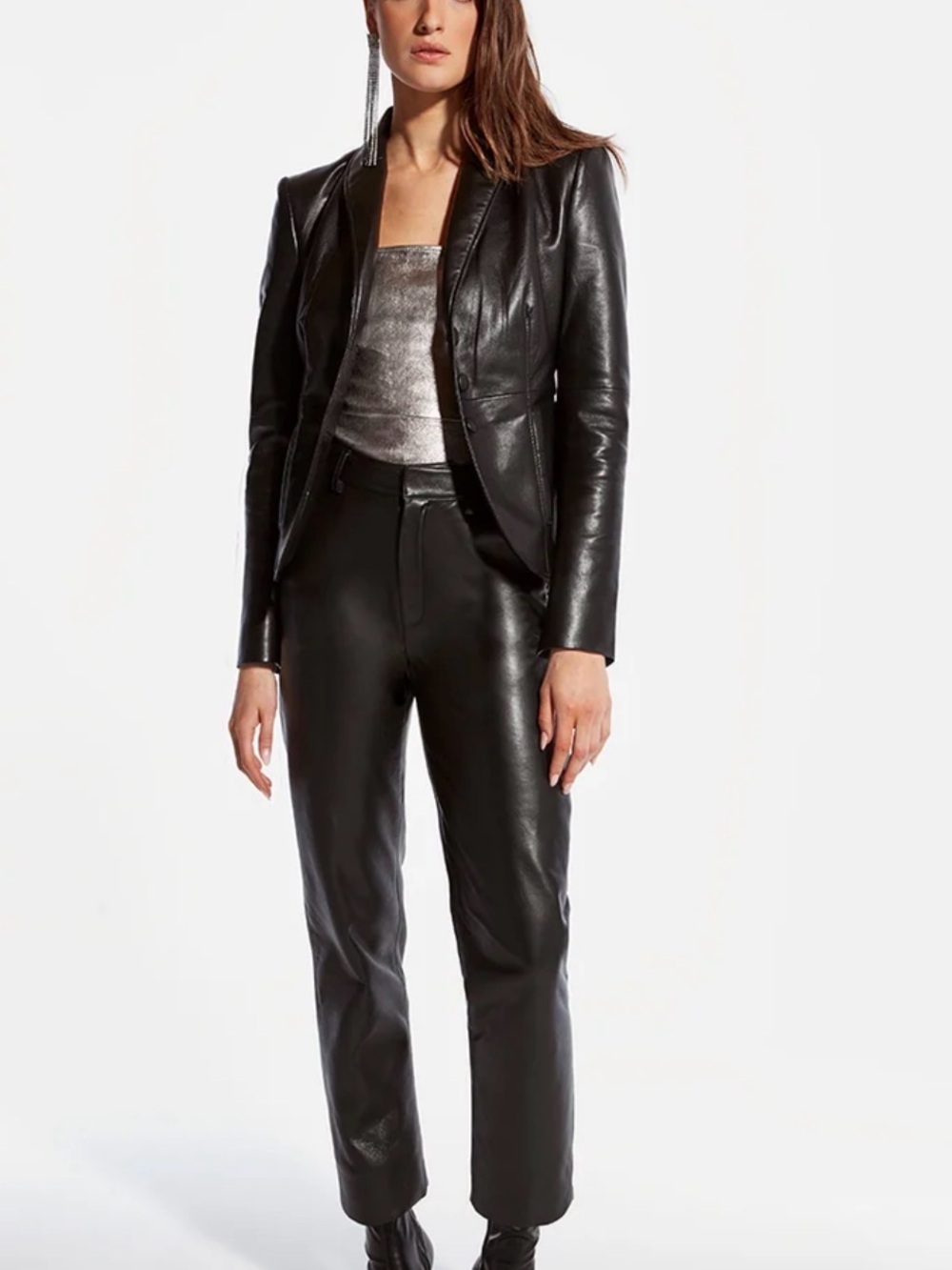 AS by DF Women's Black Recycled Leather Pants